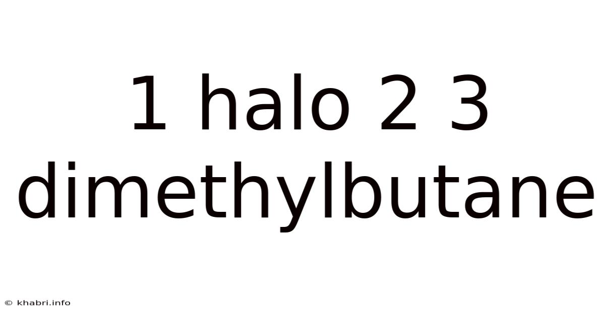 1 Halo 2 3 Dimethylbutane