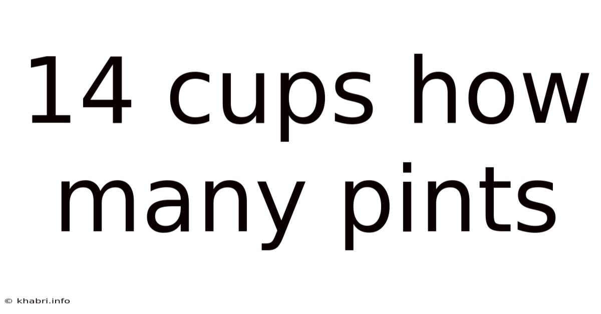 14 Cups How Many Pints