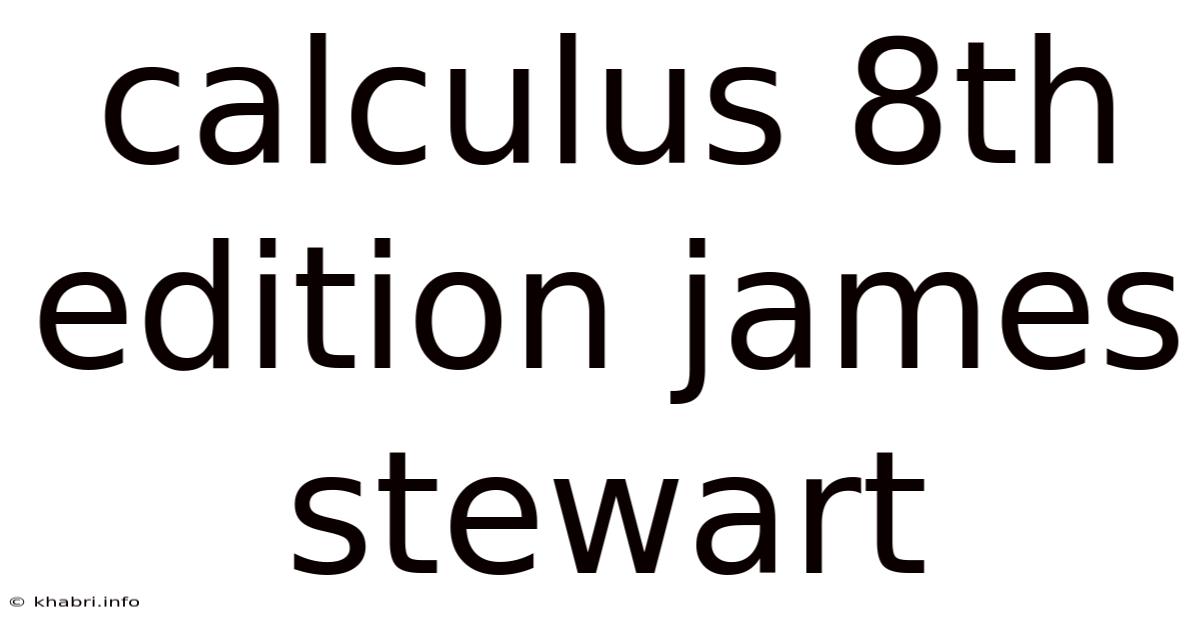 Calculus 8th Edition James Stewart