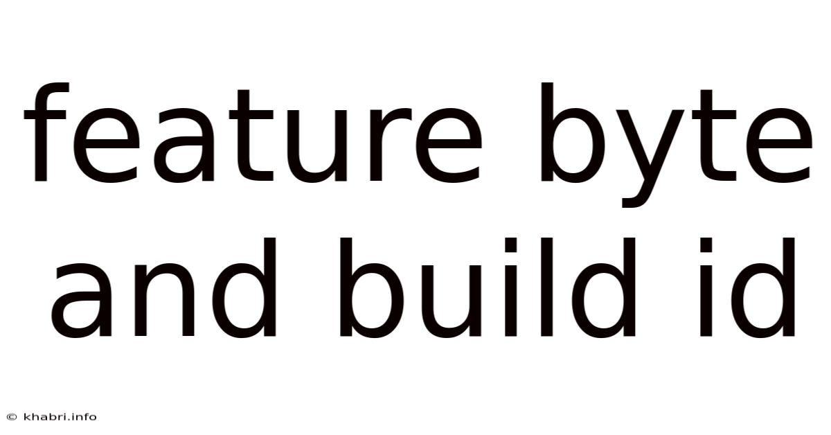Feature Byte And Build Id