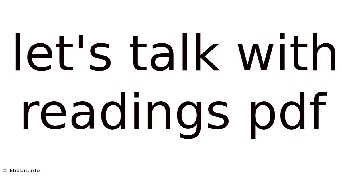 Let's Talk With Readings Pdf
