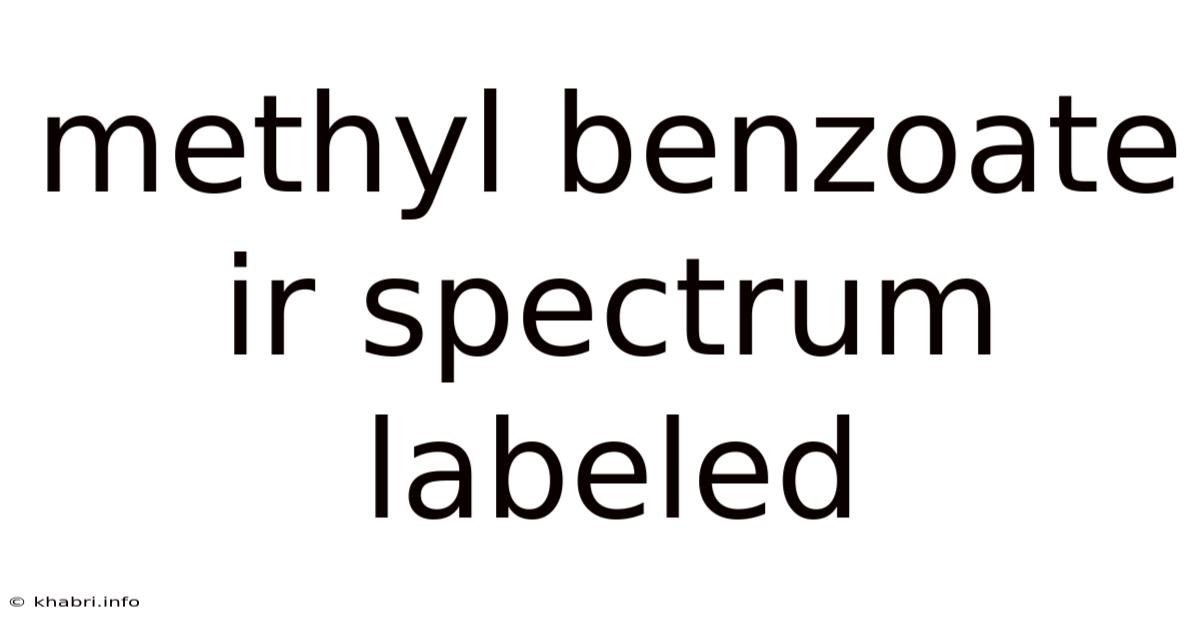 Methyl Benzoate Ir Spectrum Labeled