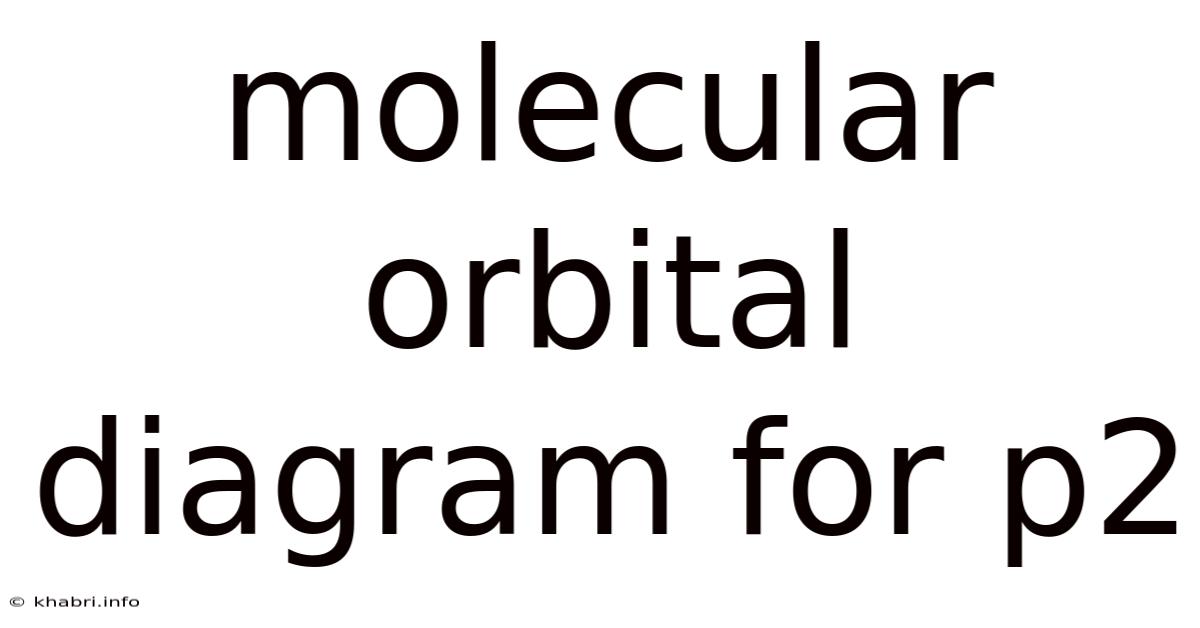 Molecular Orbital Diagram For P2