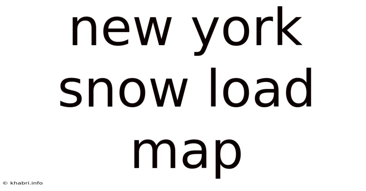New York Snow Load Map