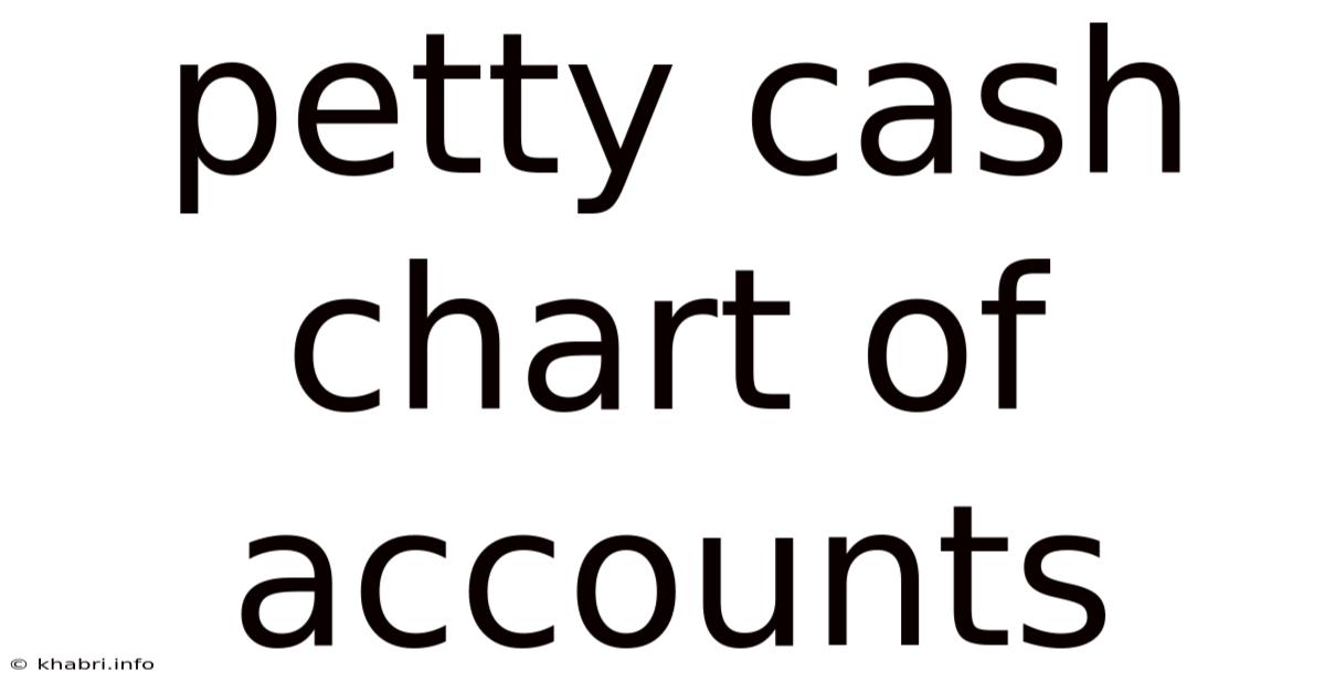 Petty Cash Chart Of Accounts