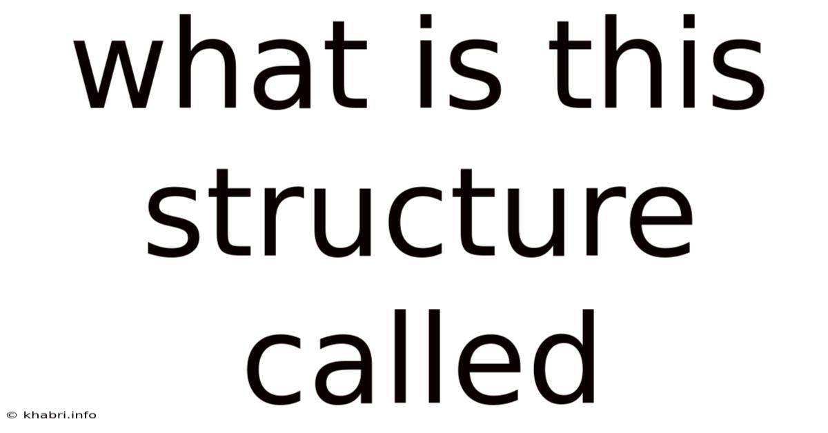 What Is This Structure Called